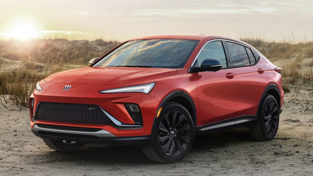 An orange 2024 Buick Envista ST is shown after visiting a Buick dealer near you.