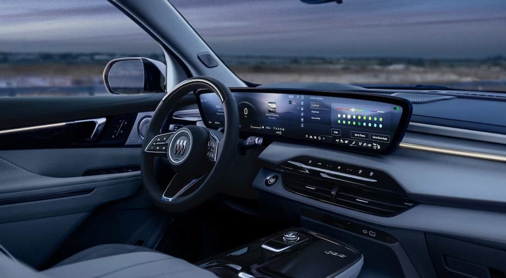 The black dash in a 2026 Buick Enclave.