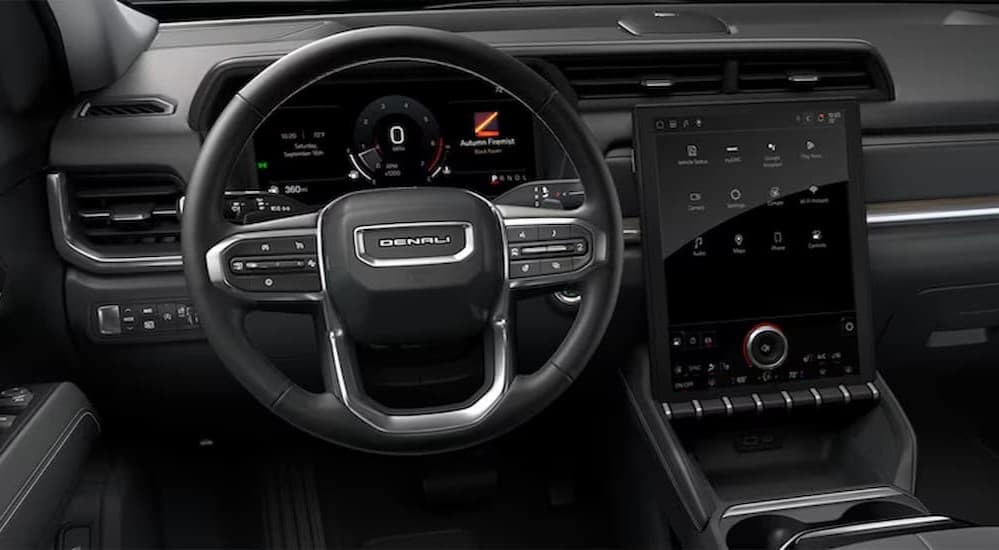 Black dash in a 2026 GMC Terrain.