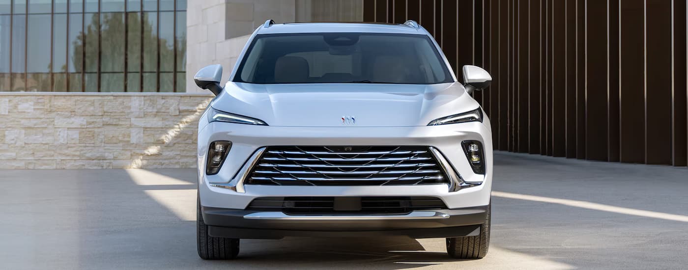 A silver 2025 Buick Envision parked.